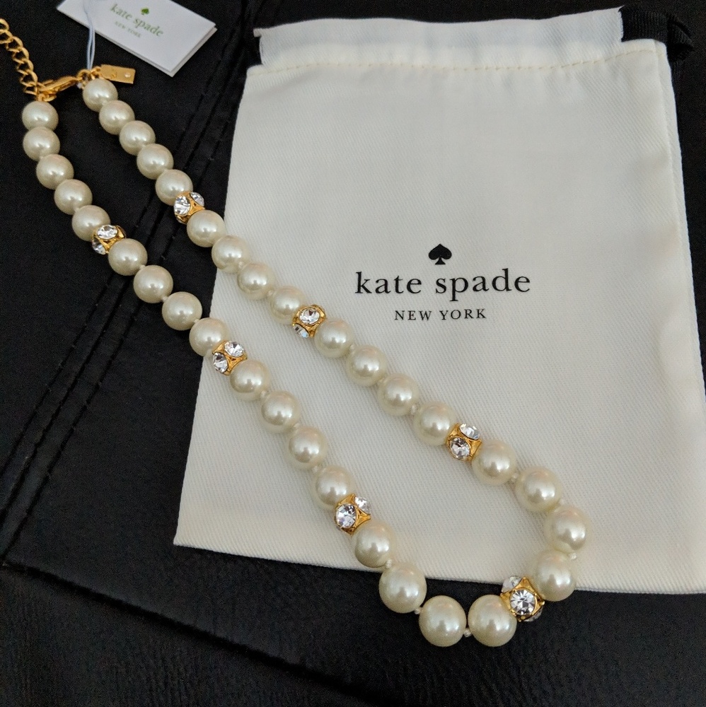 Brand new Kate Spade pearl crystal necklace